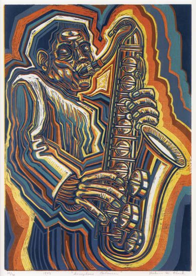 MELVIN W. CLARK (1944 -   ) Saxophone Colossus.